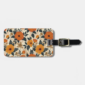 Fett Floral Geometry Gepäckstück Gepäckanhänger