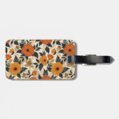 Fett Floral Geometry Gepäckstück Gepäckanhänger (Rückseite horizontal)