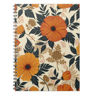 Fett Floral Geometry Notebook Notizblock