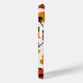 Fett Floral Muster rot, orange und schwarz Case-Mate iPhone Hülle (Rückseite / Rechts)