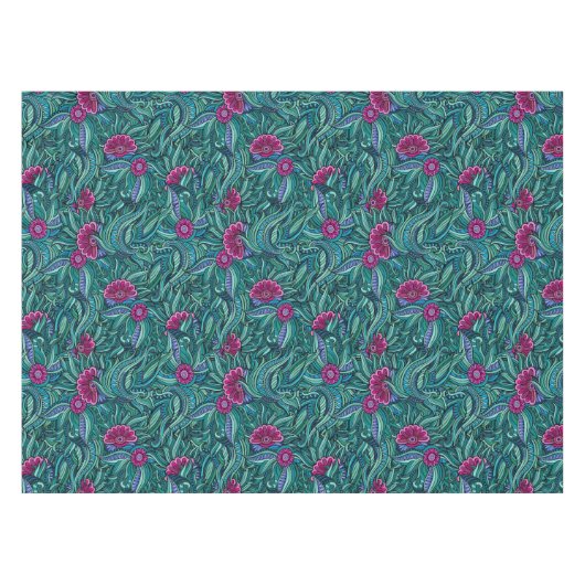 Fett Floral Tableclout Tischdecke (Vorderseite (Horizontal))