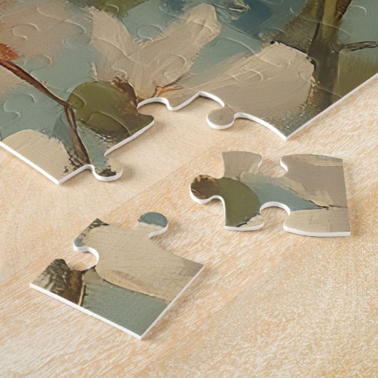 Fett-floraler Hintergrund Puzzle (Seite)