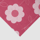 Fett florales Muster Magenta Tissue Paper Seidenpapier (Ausschnitt)
