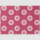Fett florales Muster Magenta Tissue Paper Seidenpapier (Vorderseite)