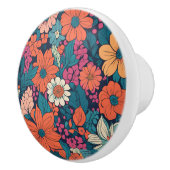 Fett florales Muster Moderne Blume Dekoration Keramikknauf (Rechts)