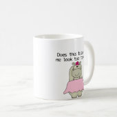 Fett FlusspferdTu Tu Kaffeetasse (VorderseiteRechts)