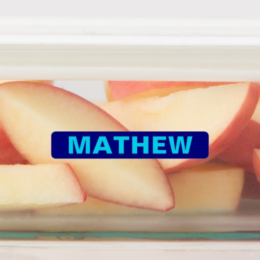 Fett formatierte Namen auf mehreren Farben wasserd Etiketten (Befestigt)