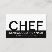 fett formatierter KOCH (Farbanpassbar) Visitenkarte (Vorderseite)