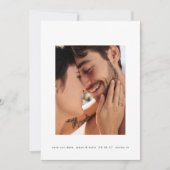 fett formatierter Rahmen, einfacher Text 2 Foto Save The Date (Vorderseite)