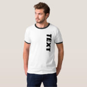 Fett formatierter Schriftart Text oder Name Mens W T-Shirt (Vorne ganz)
