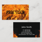 Fett formatierter Text brennen Feuer Visitenkarte (Vorne/Hinten)
