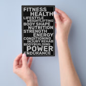 Fett formatierter Textstil, inspiriert durch Fitne Flyer (Handgriff)