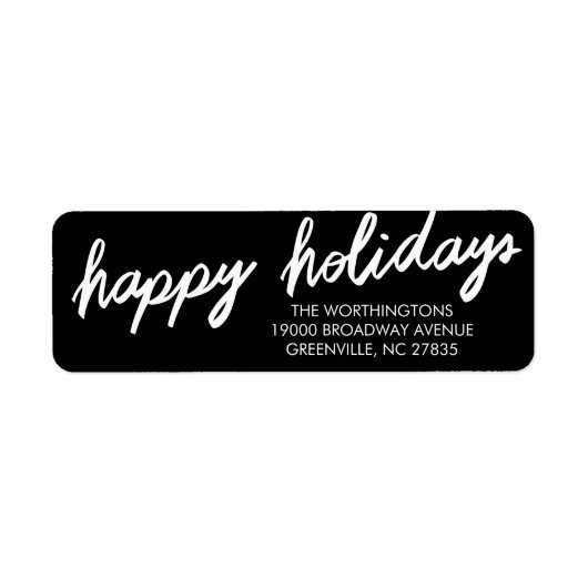 Fett-Frohes Weihnachtskritik-Rückgabeadresse Etike (Vorne)