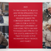 Fett fröhliches und helles Foto Dreifach Gefaltete Urlaubskarte (Innenseite Mitte)