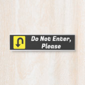 Fett "Geben Sie nicht ein, bitte" Unterschreiben Türschild (Vorderseite )