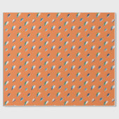 Fett gedruckte Blitze auf Orange Geschenkpapier (Flach)