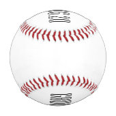 Fett gedruckte Buchstaben "Trauzeuge" Custom Weddi Baseball (Rückseite)