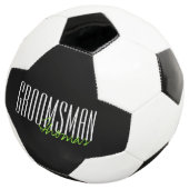 Fett gedruckte Buchstaben "Trauzeuge" Custom Weddi Fußball (Dreiviertel)