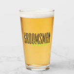 Fett gedruckte Buchstaben "Trauzeuge" Custom Weddi Glas<br><div class="desc">Personalisierte Geschenke für Ihre Hochzeitsfeier.</div>