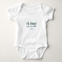 Fett gedruckter einfacher blauer Oh Baby Baby Show
