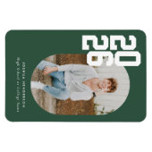 Fett gedruckter grüner Abschluss-Flexibler Photo-M Magnet (Horizontal)