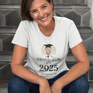 Fett gedrucktes Foto - Proud-Mama 2023 Absolvent T-Shirt
