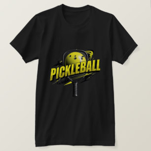 Fett gedrucktes Pickleball Grafik-Shirt Moderne T-Shirt