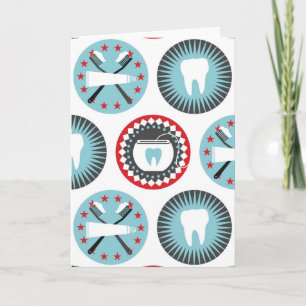 Fett gedrucktes zahnärztliches Muster - Zahnarzt Z Karte