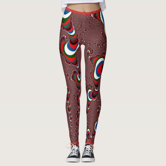 Fett gefärbte Funnel Cloud-Leggings Leggings (Vorderseite)