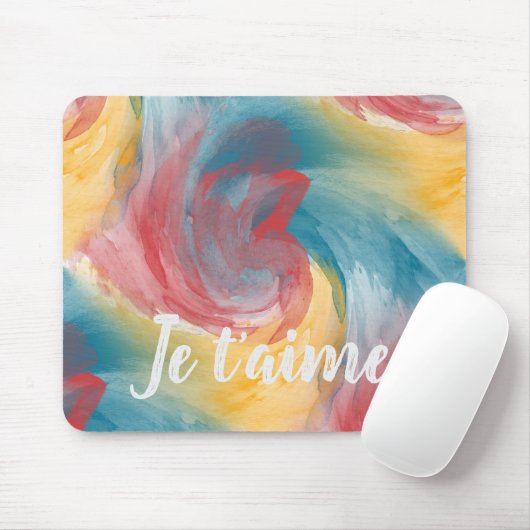 Fett gefärbte Krawatte Farbfarben Farbfarbenfroh W Mousepad (Mit Mouse)