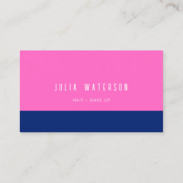 Fett gefärbter Farbblock - Rosa und Blau, kein Log Visitenkarte