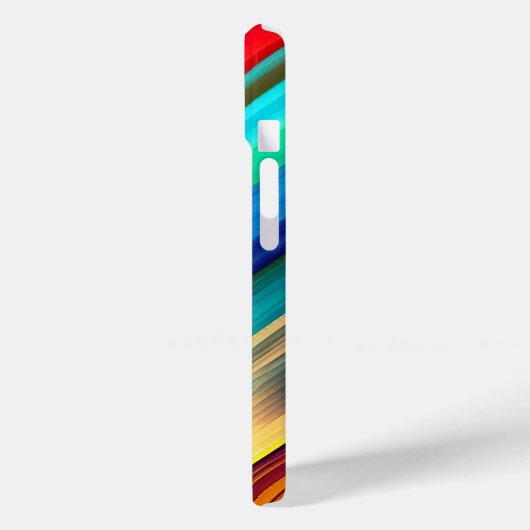 Fett gefärbtes Stripdesign mit Zickzack & Initiale Case-Mate iPhone Hülle (Rückseite / Links)