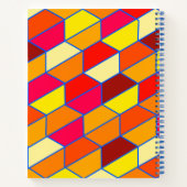 Fett gefärbtes symetrisches Muster Notizblock (Rückseite)