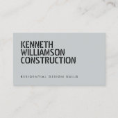 Fett gegossene Schieferbaukarte Visitenkarte (Vorderseite)