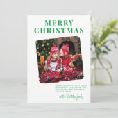 Fett geklatschte Urlaubskarte Feiertagskarte (Stehend Vorderseite)