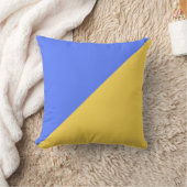 Fett gelb blau Graphic Solid Color Kissen (Decke)