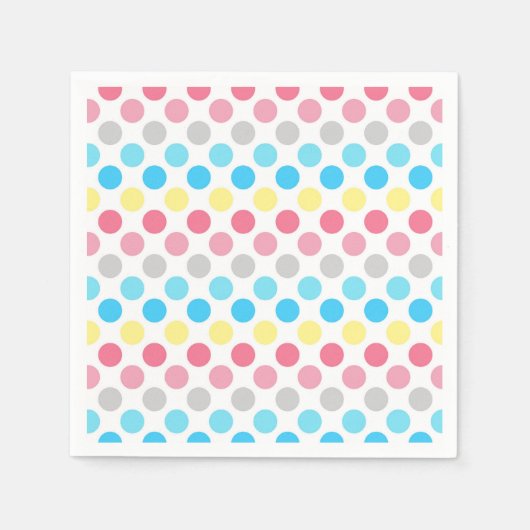 Fett Genderflux Pride Flag Punkte Serviette (Vorderseite)