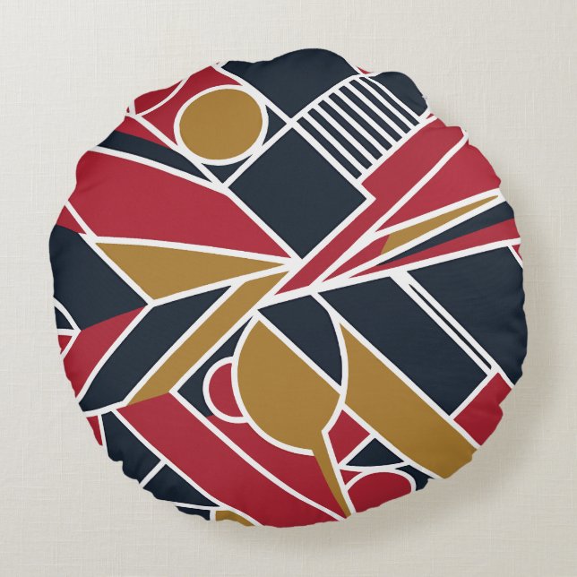 Fett geometrisch - Kissen - Moderne Zimmerdekorati (Rückseite)