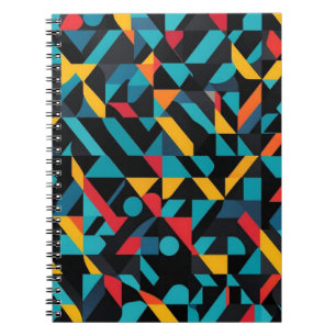Fett geometrische Abstrakte Formen-Notebook Notizblock