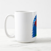 Fett geometrischer Bär- und Waldbeweis Kaffeetasse (Links)