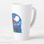 Fett geometrischer Bär- und Waldbeweis Milchtasse (Rechte Ecke)