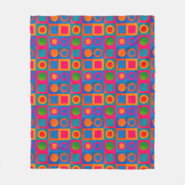 Fett geometrisches Muster Fleece Blanket