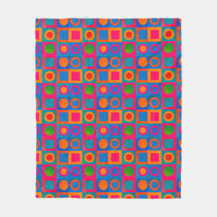 Fett geometrisches Muster Fleece Blanket