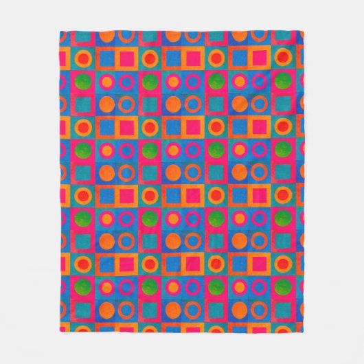 Fett geometrisches Muster Fleece Blanket (Vorderseite)