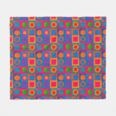 Fett geometrisches Muster Fleece Blanket (Vorderseite (Horizontal))