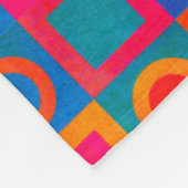 Fett geometrisches Muster Fleece Blanket (Ecke)