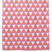 Fett geometrisches Muster Orange Pink Duschvorhang (Vorderseite)