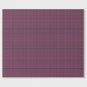 Fett gepixelter Buffalo-Karo-Schottenmuster Rosa N Geschenkpapier (Flach)