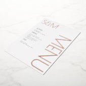 Fett gepresster Tag der Speisekarten Folieneinladung (Gedreht)