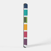 Fett gestreift monogrammiert iPhone 15 hülle (Rechte Seite)